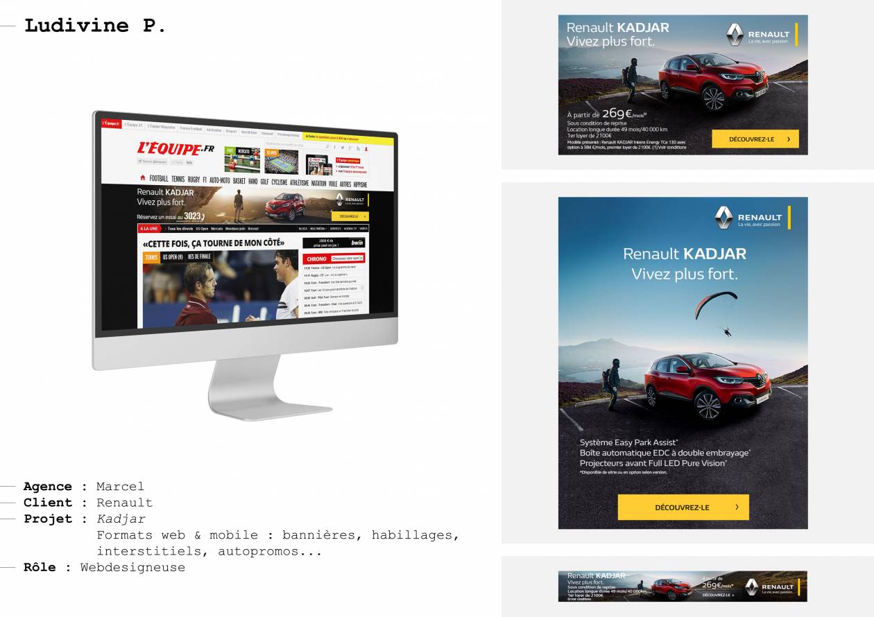 Formats web & mobile